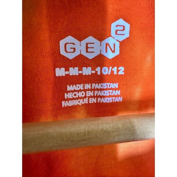 Clemson Tigers Youth Girls in The Band Orange Tie Dye Shirt Size Medium 10/12 - Picture 3 of 5